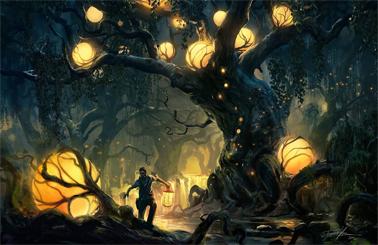 五光十色的苏格兰魔幻森林灯光秀